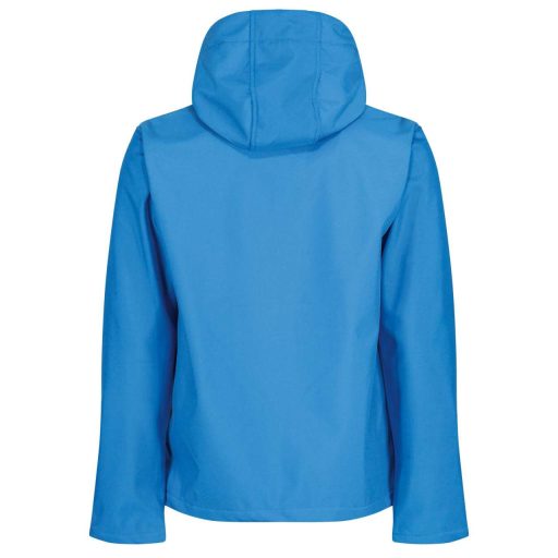 Regatta levehető kapucnis, 3 rétegű férfi softshell kabát, RETRA701, French Blue/Navy-2XL