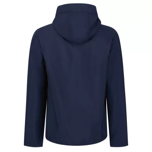 Regatta levehető kapucnis, 3 rétegű férfi softshell kabát, RETRA701, Navy/French Blue-M