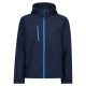 Regatta levehető kapucnis, 3 rétegű férfi softshell kabát, RETRA701, Navy/French Blue-S