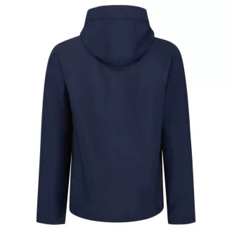   Regatta levehető kapucnis, 3 rétegű férfi softshell kabát, RETRA701, Navy/French Blue-S