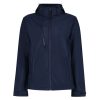 Regatta levehető kapucnis, 3 rétegű férfi softshell kabát, RETRA701, Navy/Navy-S