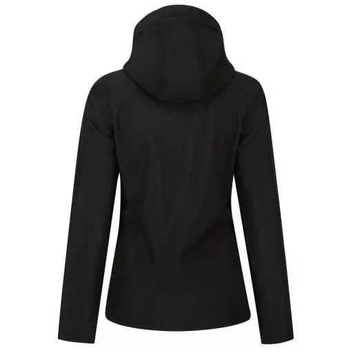 Regatta levehető kapucnis, 3 rétegű Női softshell dzseki, RETRA702, Black/Black-20