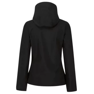   Regatta levehető kapucnis, 3 rétegű Női softshell dzseki, RETRA702, Black/Classic Red-16