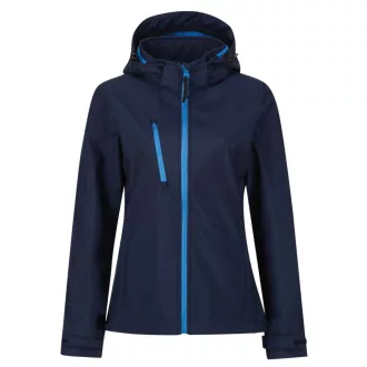   Regatta levehető kapucnis, 3 rétegű Női softshell dzseki, RETRA702, Navy/French Blue-10