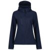 Regatta levehető kapucnis, 3 rétegű Női softshell dzseki, RETRA702, Navy/Navy-10