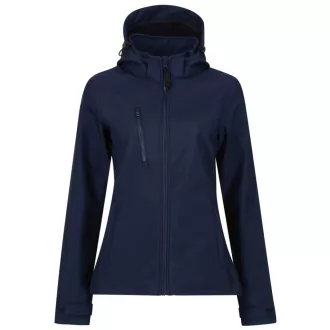   Regatta levehető kapucnis, 3 rétegű Női softshell dzseki, RETRA702, Navy/Navy-10