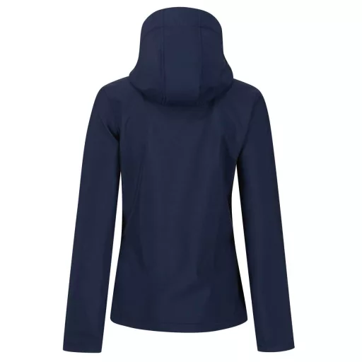 Regatta levehető kapucnis, 3 rétegű Női softshell dzseki, RETRA702, Navy/Navy-12