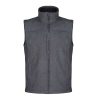 Regatta FLUX férfi softshell mellény, RETRA788, Marl Grey/Black-XS