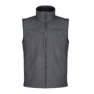   Regatta FLUX férfi softshell mellény, RETRA788, Marl Grey/Black-XS