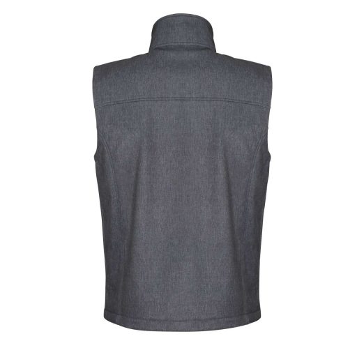 Regatta FLUX férfi softshell mellény, RETRA788, Marl Grey/Black-XS
