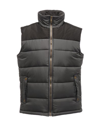Regatta ALTOONA steppelt vízlepergető férfi mellény, RETRA806, Seal Grey/Black-S