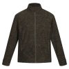 Regatta THORNLY marl férfi cipzáros polár pulóver, RETRF603, Dark Khaki Marl-S
