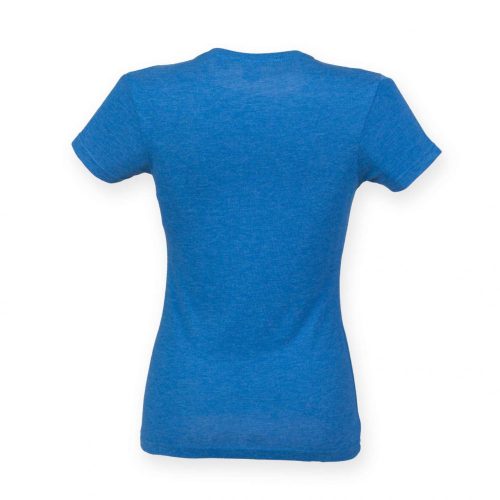 Skinny Fit SFL161 Női póló, Blue Triblend-S