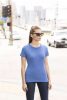 Skinny Fit SFL161 Női póló, Blue Triblend-S