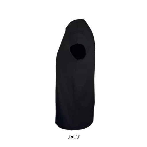 REGENT FIT környakas testhez álló férfi póló, SOL'S SO00553, Deep Black-XL