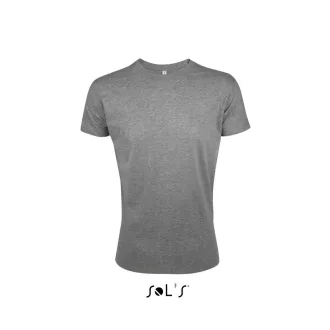   REGENT FIT környakas testhez álló férfi póló, SOL'S SO00553, Grey Melange-S