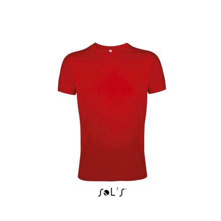 REGENT FIT környakas testhez álló férfi póló, SOL'S SO00553, Red-2XL