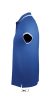 PASADENA férfi galléros póló kontrasztos csíkokkal, SOL'S SO00577, Royal Blue/White-2XL