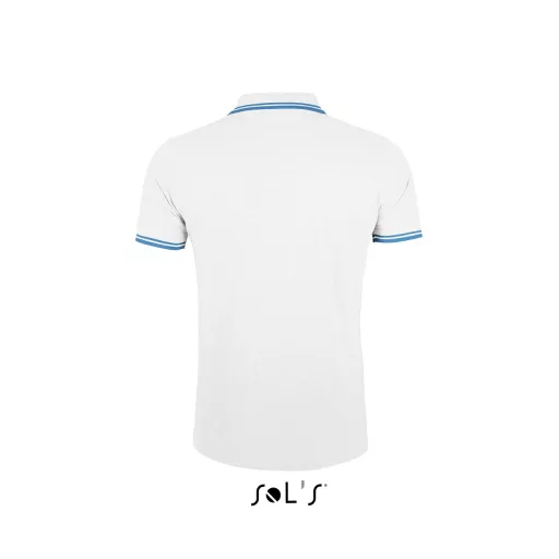 SO00577 SOL'S PASADENA férfi galléros póló kontrasztos csíkokkal-2XL