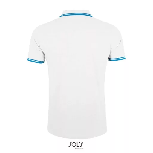 SO00577 SOL'S PASADENA férfi galléros póló kontrasztos csíkokkal-2XL