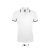 PASADENA férfi galléros póló kontrasztos csíkokkal, SOL'S SO00577, White/Navy-3XL