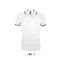 PASADENA férfi galléros póló kontrasztos csíkokkal, SOL'S SO00577, White/Navy-L