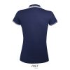 PASADENA Női galléros póló kontrasztos csíkokkal, SOL'S SO00578, French Navy/White-XL