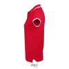 PASADENA Női galléros póló kontrasztos csíkokkal, SOL'S SO00578, Red/White-S