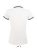 PASADENA Női galléros póló kontrasztos csíkokkal, SOL'S SO00578, White/Navy-S