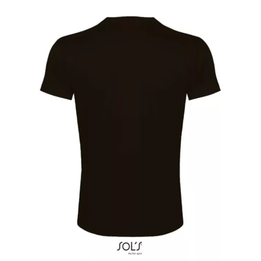 IMPERIAL keskeny szabású rövid ujjú férfi póló, SOL'S SO00580, Deep Black-2XL