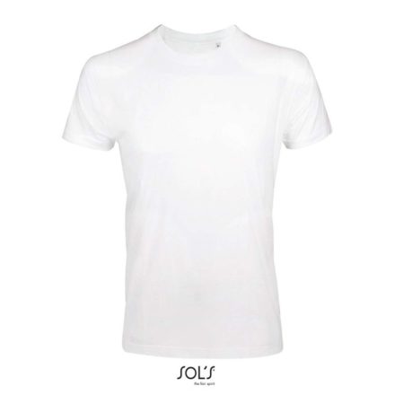 IMPERIAL keskeny szabású rövid ujjú férfi póló, SOL'S SO00580, White-2XL