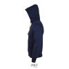 Uniszex cipzáras kapucnis pulóver, sherpa béléssel, SOL'S SO00584, French Navy-2XL