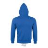 Uniszex cipzáras kapucnis pulóver, sherpa béléssel, SOL'S SO00584, Royal Blue-S