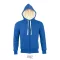 Uniszex cipzáras kapucnis pulóver, sherpa béléssel, SOL'S SO00584, Royal Blue-XL