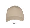 Uniszex pamut 5 paneles baseball sapka, SOL'S SO00594, Beige-U