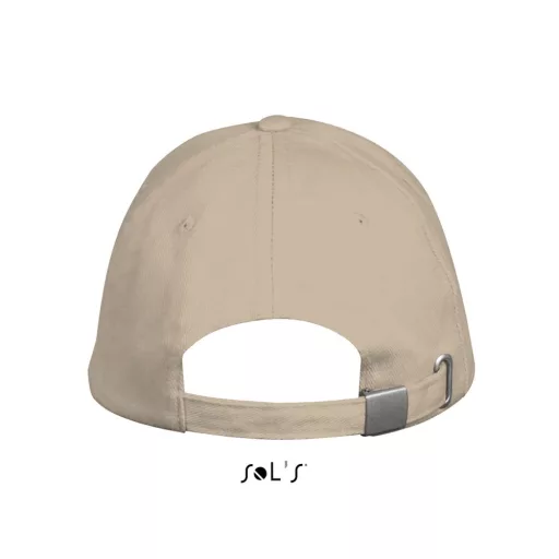Uniszex pamut 5 paneles baseball sapka, SOL'S SO00594, Beige-U