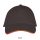 Uniszex pamut 5 paneles baseball sapka, SOL'S SO00594, Dark Grey/Orange-U