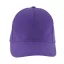 Uniszex pamut 5 paneles baseball sapka, SOL'S SO00594, Dark Purple-U