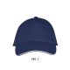 Uniszex pamut 5 paneles baseball sapka, SOL'S SO00594, French Navy/White-U