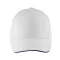 Uniszex pamut 5 paneles baseball sapka, SOL'S SO00594, White/French Navy-U