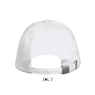   Uniszex pamut 5 paneles baseball sapka, SOL'S SO00594, White-U