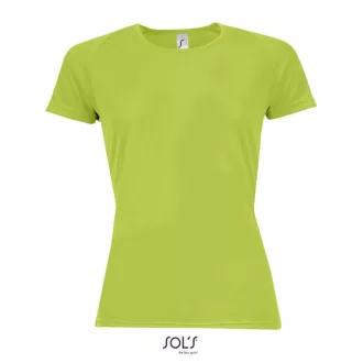   Női raglános rövid ujjú sport póló, SOL'S SO01159, Apple Green-S