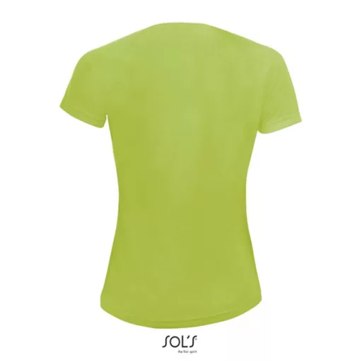 Női raglános rövid ujjú sport póló, SOL'S SO01159, Apple Green-XL