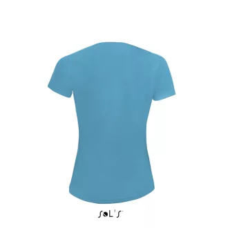   Női raglános rövid ujjú sport póló, SOL'S SO01159, Aqua-S