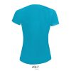 Női raglános rövid ujjú sport póló, SOL'S SO01159, Aqua-S