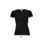 Női raglános rövid ujjú sport póló, SOL'S SO01159, Black-XS