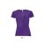 Női raglános rövid ujjú sport póló, SOL'S SO01159, Dark Purple-S