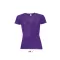 Női raglános rövid ujjú sport póló, SOL'S SO01159, Dark Purple-S
