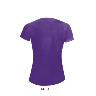   Női raglános rövid ujjú sport póló, SOL'S SO01159, Dark Purple-S