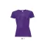 Női raglános rövid ujjú sport póló, SOL'S SO01159, Dark Purple-XL